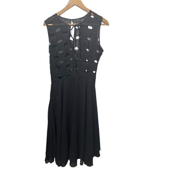 Voodoo Vixen Black Cutout Midi Dress - Size Medium - Picture 1 of 3
